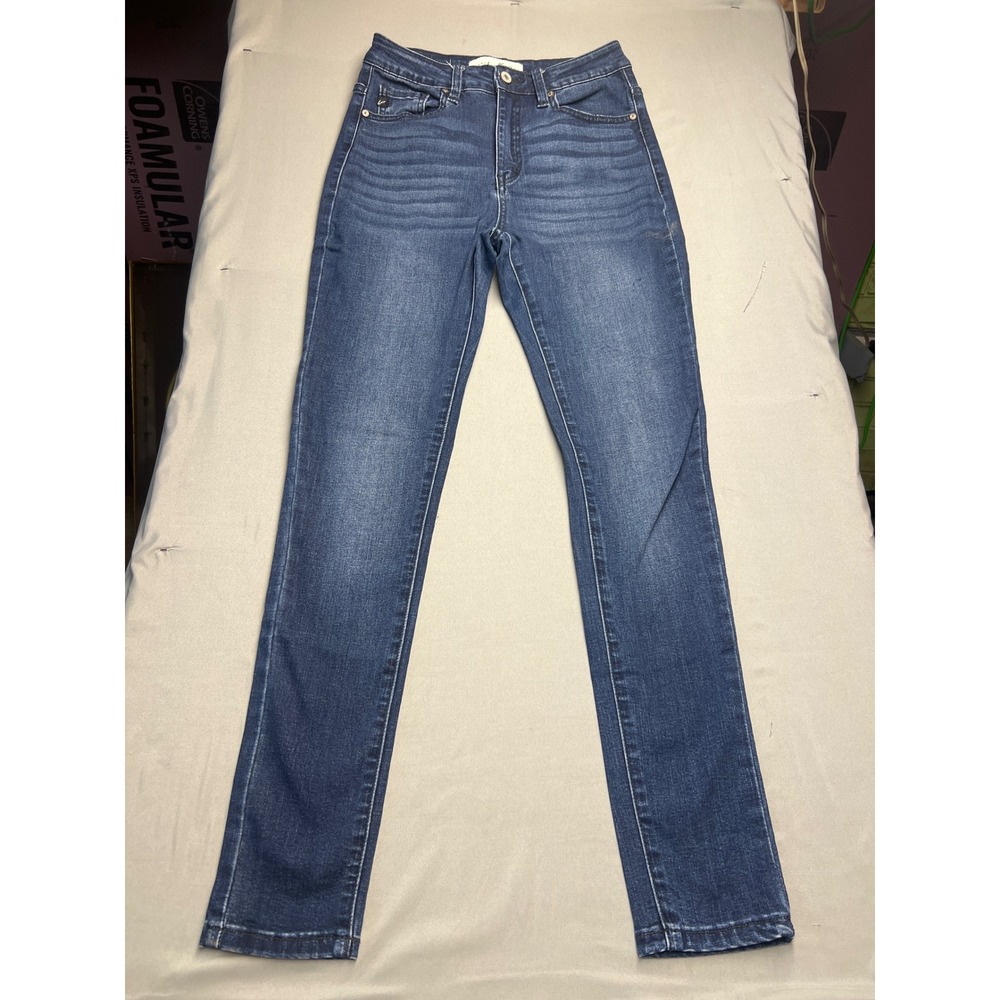 KanCan Curvy High Rise Skinny Jeans Dark Wash Stretch Denim 110522 Size 26